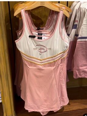 Her Universe Pink and White Retro-Inspired Skater Dress